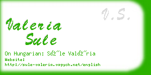 valeria sule business card